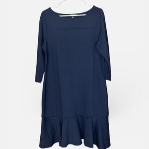 Lauren Ralph Lauren Navy Long Sleeve Dress